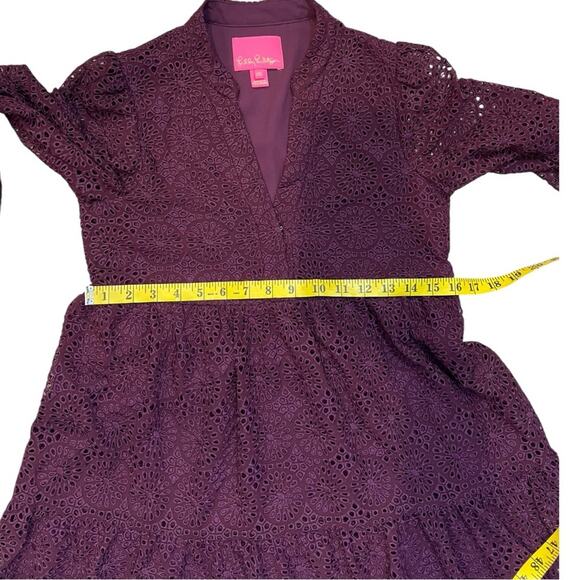 Lilly Pulitzer Winona long sleeve Eyelet Swing Dress - Picture 16 of 16